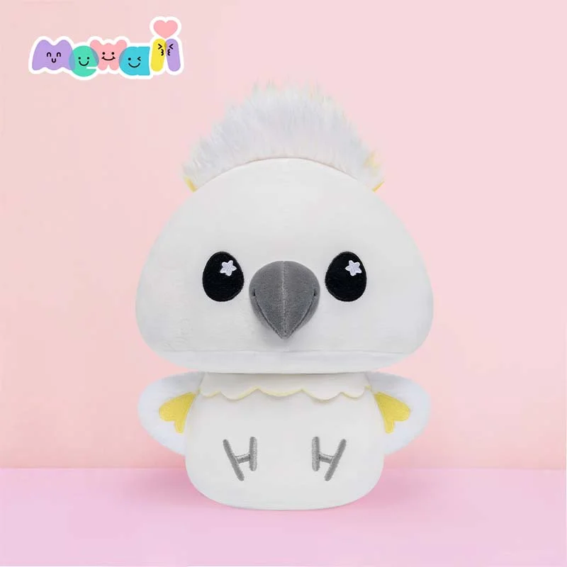 MeWaii® Mushroom Family Crested Sunflower Parrot Kawaii Plush Pillow Squish Toy