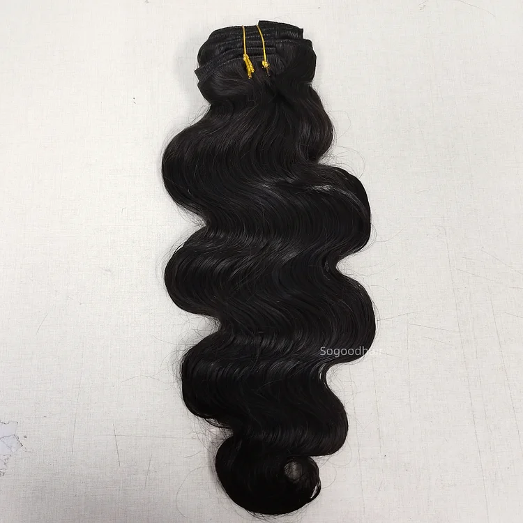 High-End Body Wave One Bundle Set For Full Head Clip-In Hair Extension