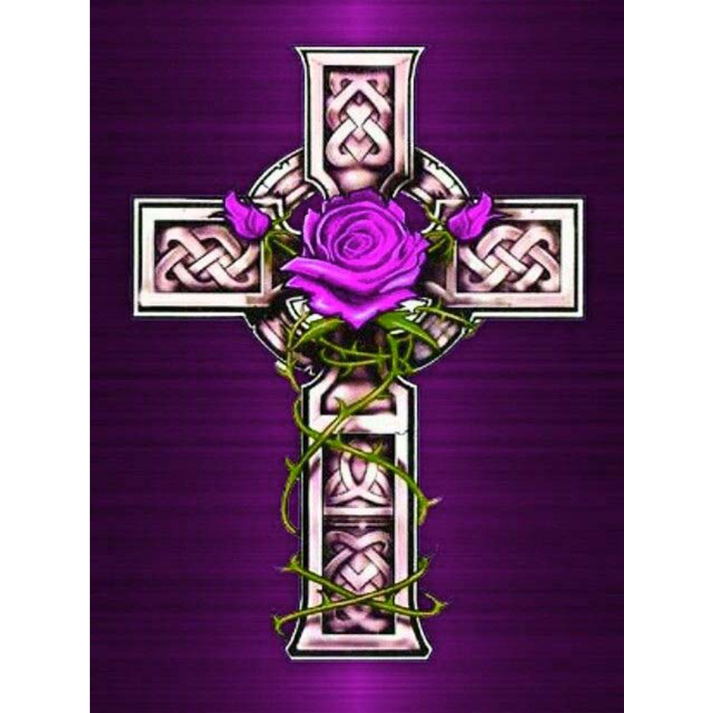 Multi-Size) Cross Purple Flower - Round/Square Drill Diamond Painting, Round diamond, 501 Original
Multi-Size) Cross Purple Flower - Round/Square Drill Diamond Painting, Round diamond, 501 Original