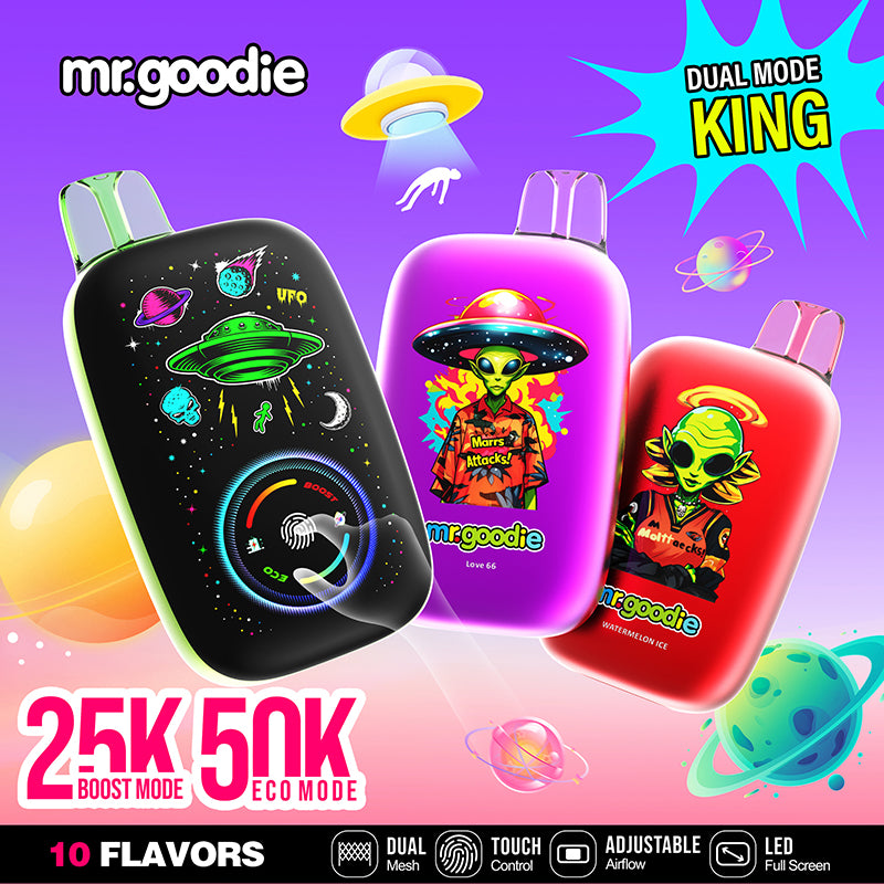 MR.GOODIE SP02 Dual Mode King 50000 Puffs Disposable Vape Wholesale