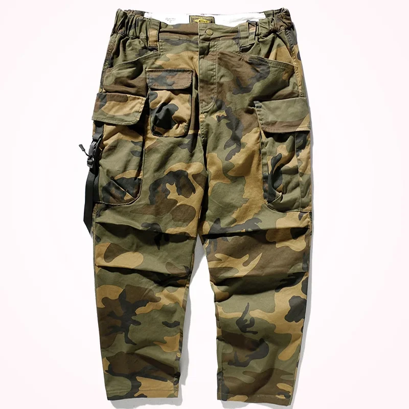 Retro Military Camouflage Loose Cargo Pants