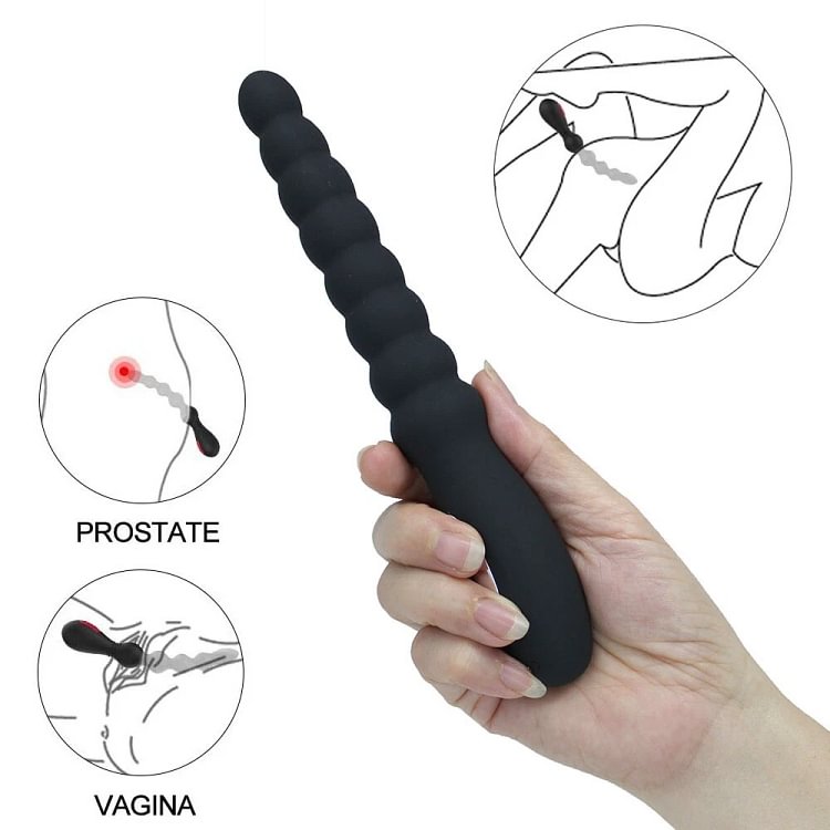 pornhint Pornhint Silicone Rechargeable Anal Vibrator Beads Butt Plug Anal Trainer Sex Toys Toy