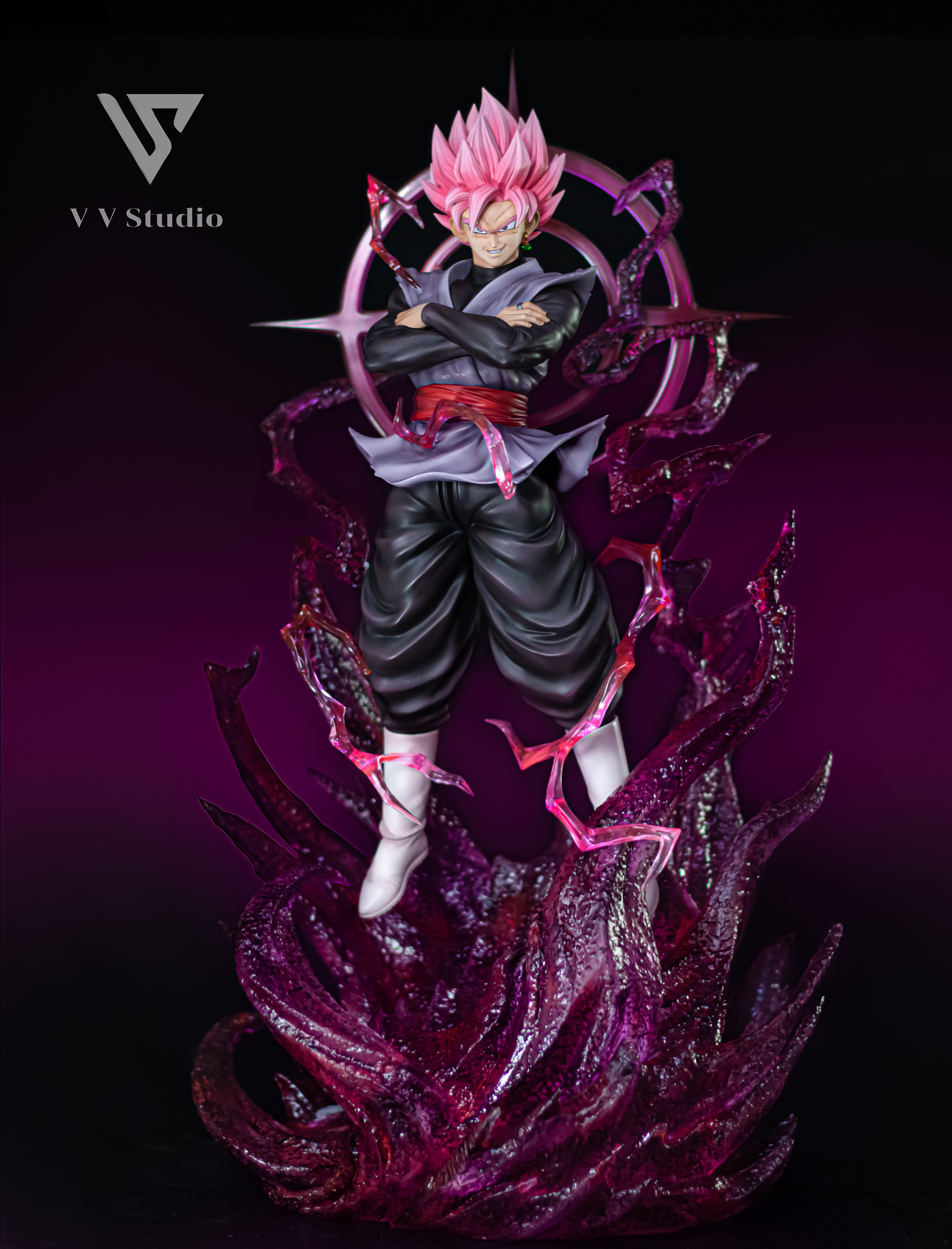 Estátua Goku Black Super Saiyan Rosé: Dragon Ball Super (Son Gokou