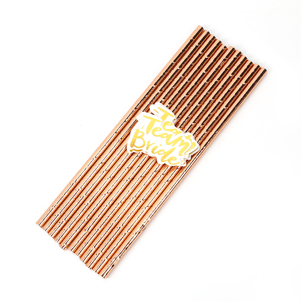 10pcs Rose Gold Straw Team Bride Wedding Party Drinking Decoration Supplies, 501 Original
10pcs Rose Gold Straw Team Bride Wedding Party Drinking Decoration Supplies, 501 Original