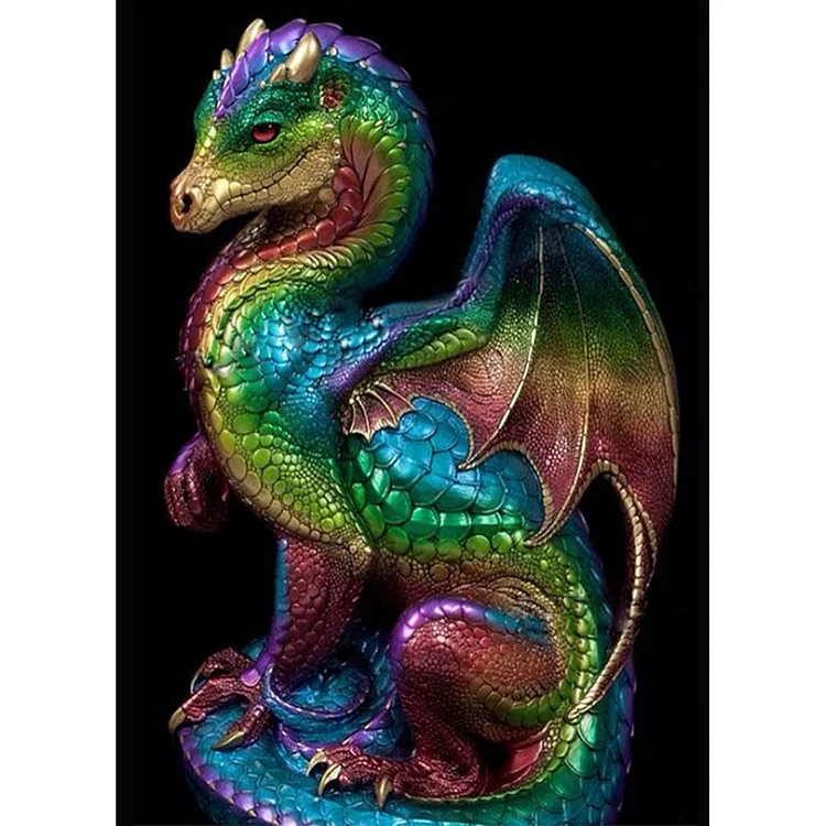 Colorful Dinosaur Square Full Drill Diamond Painting 30X40CM(Canvas) gbfke