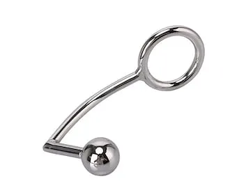 pornhint Pornhint 40mm,45mm,50mm for choose Stainless Steel butt plug ball anal hook with penis ring fetish cock chastity device sex toys for men ,Mature
