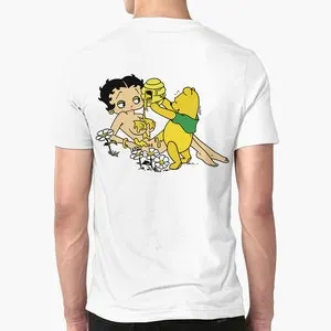pornhint Pornhint Winnie the Pooh and Honey Funny Uncensored T-Shirt, 100% Cotton Tee, Men's Women's Sizes (aqs-156)