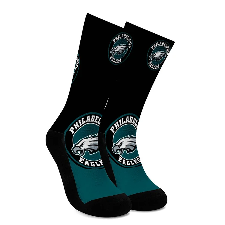 Philadelphia Eagles For Bare Feet Crew Socks