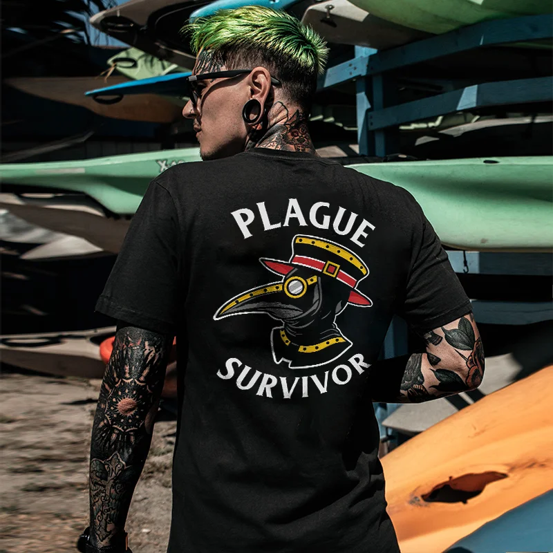 Plague Survivor Print Men's T-shirt
