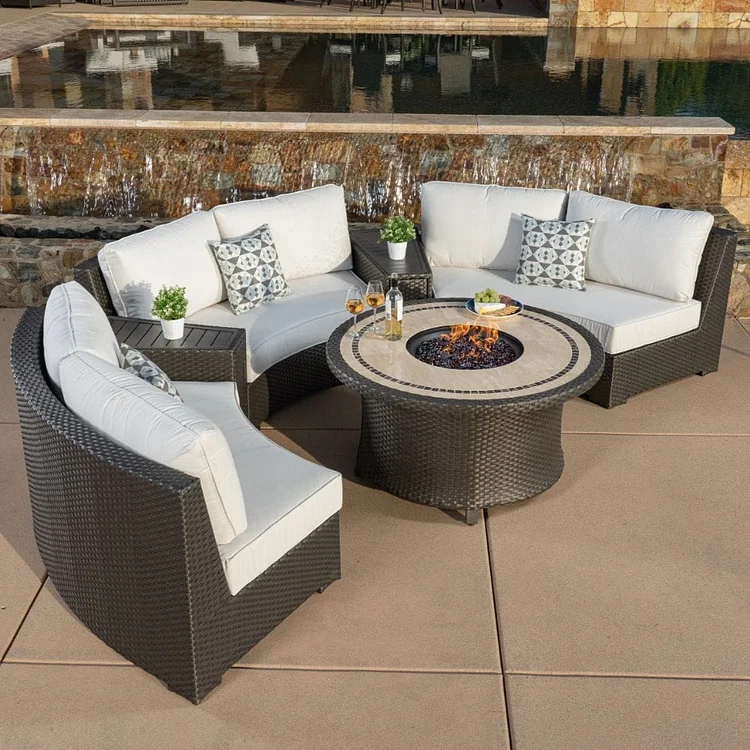GRAND PATIO Sidney 6-Piece Fire Chat Set