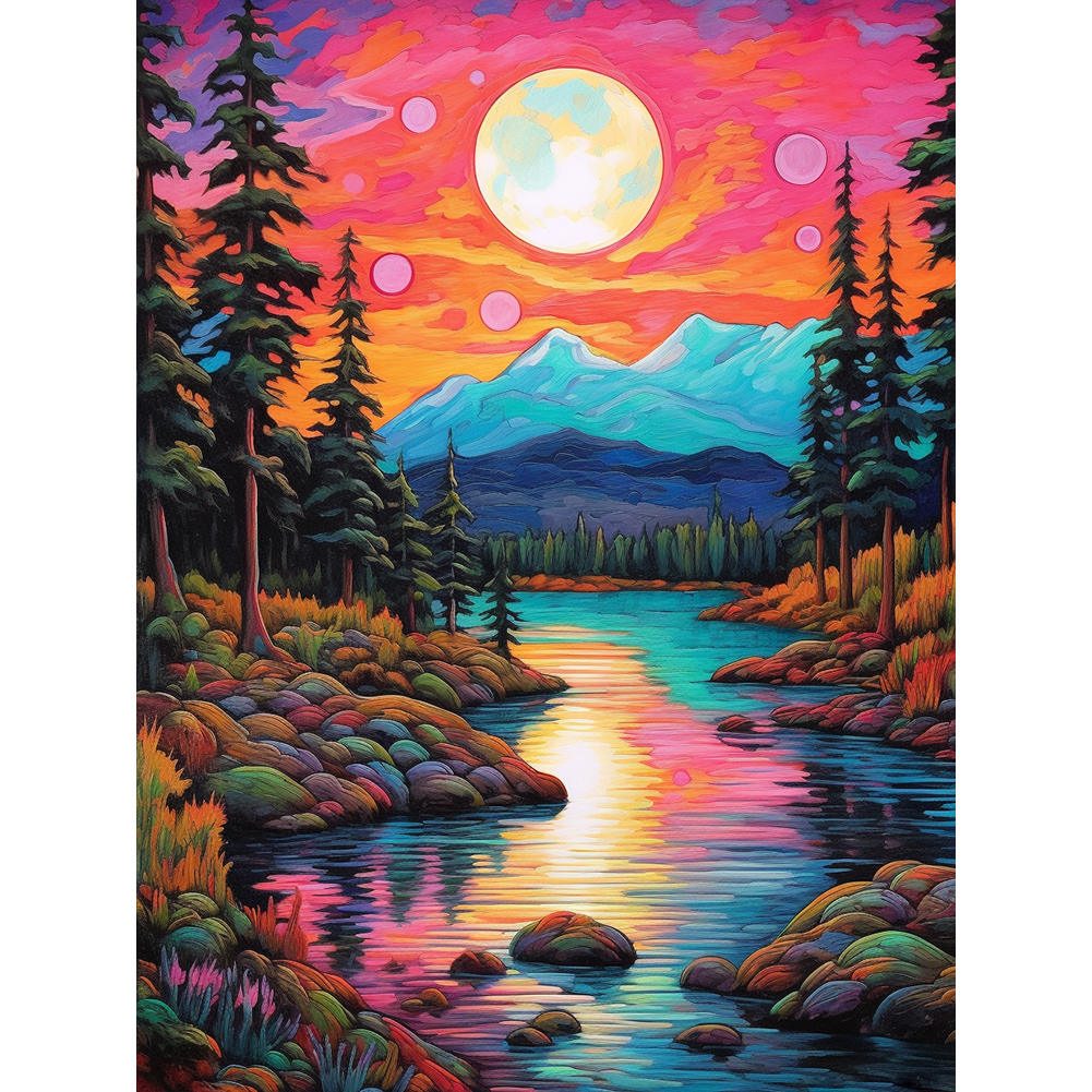 5D DIY Diamond Painting Kits For Adults Beginner, Large Size Mountain  Abstract Bear Full Diamond Embroidery Cross Stitch Crystal Rhinestone  Paintings