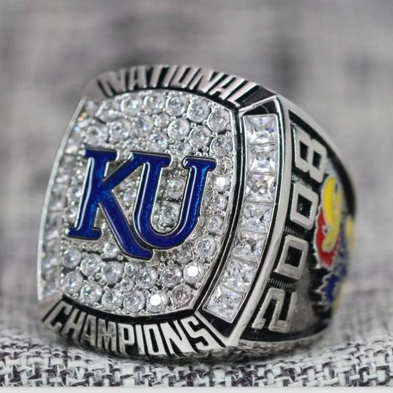 (2008) Kansas Jayhawks College Basketball Championship Ring - Premium Series