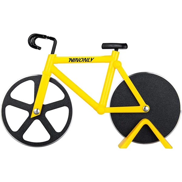 Bicycle Pizza Cutter Yellow