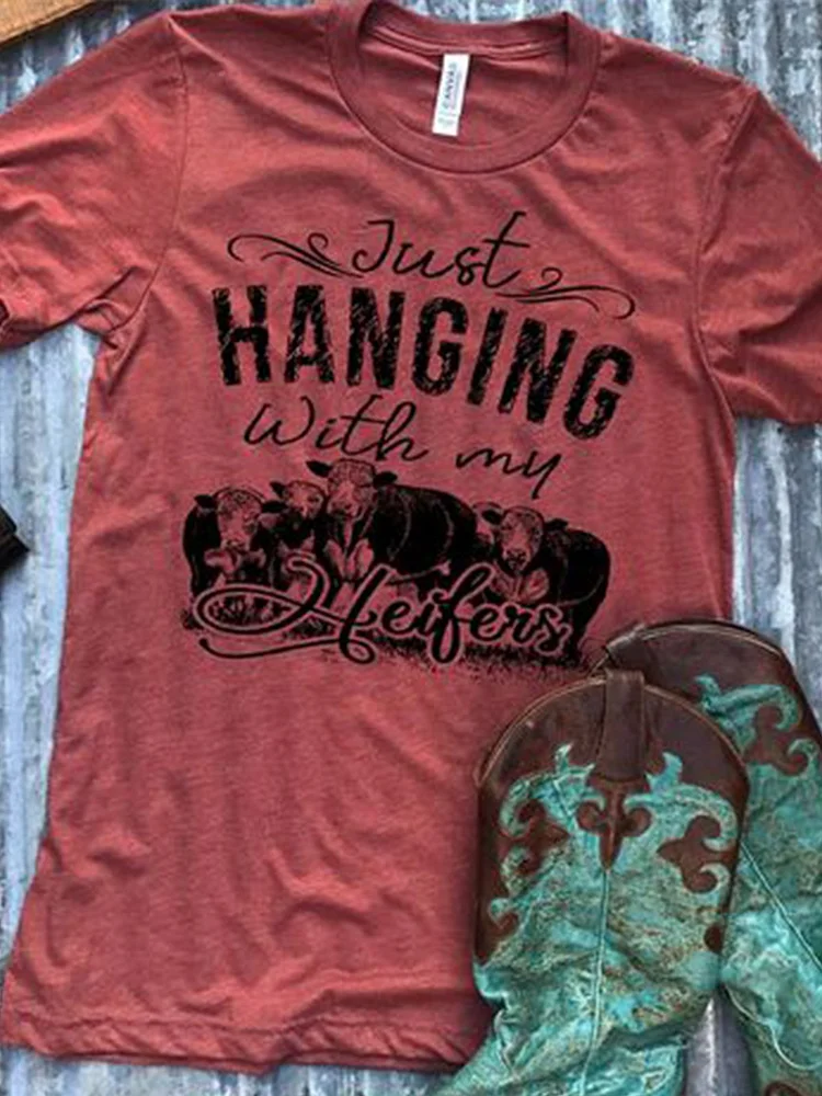 Bestdealfriday Red Printed Jersey Short Sleeve Shirts Tops 9106478