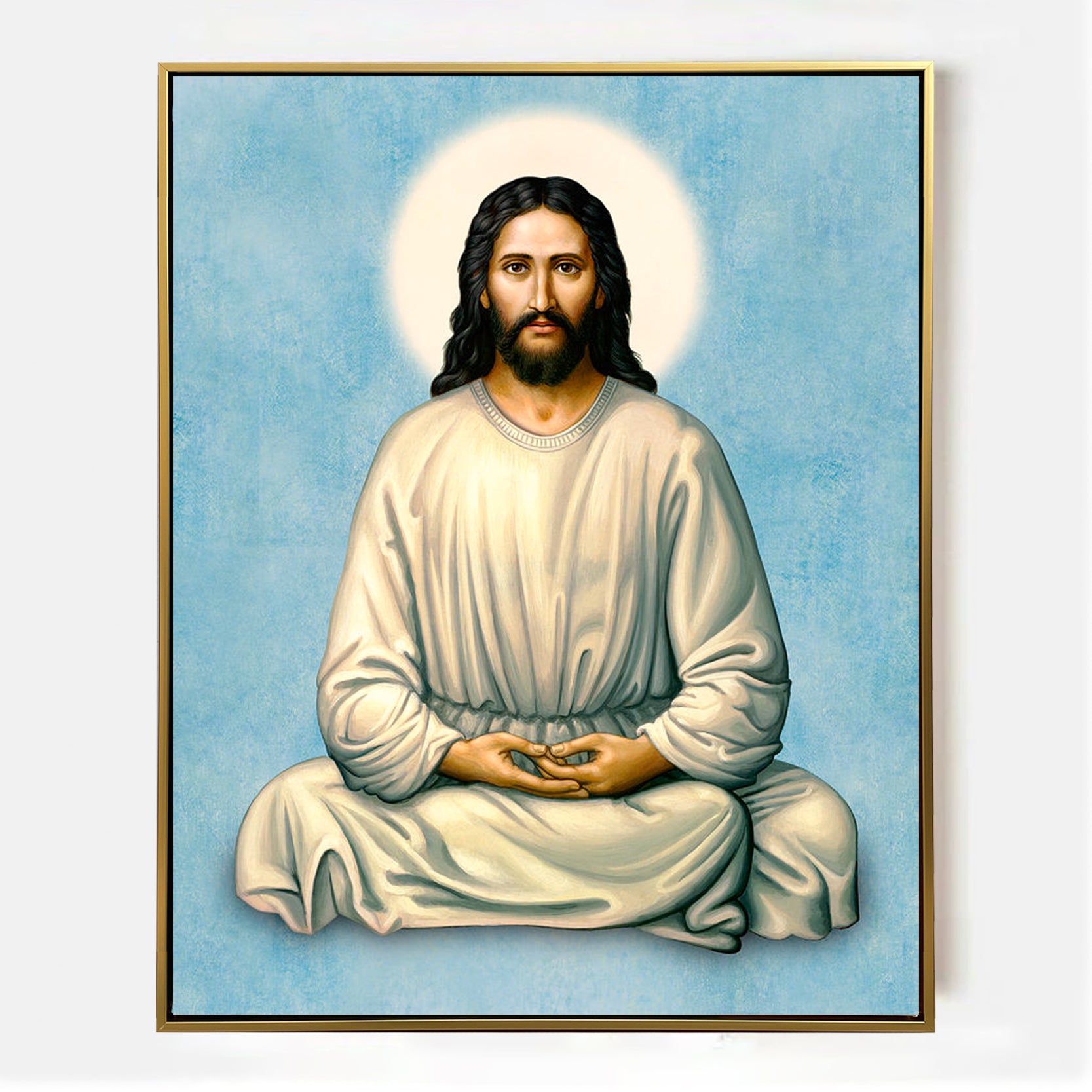 Arabelart AR1529 Jesus Meditating - on Blue