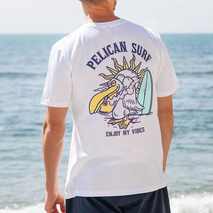 Pelican Surf Enjoy My Vibes Printed Men's T-shirt