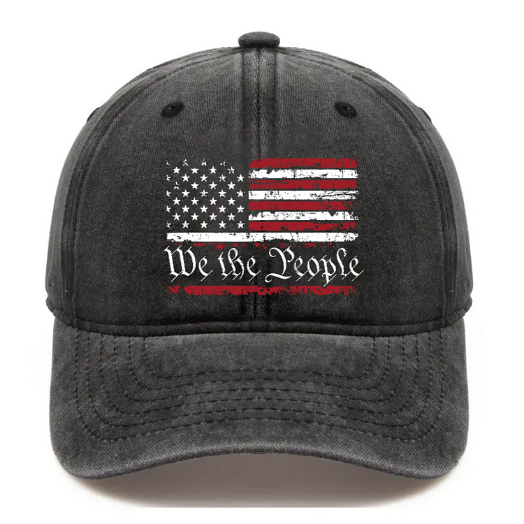 We The People American Flag Hat