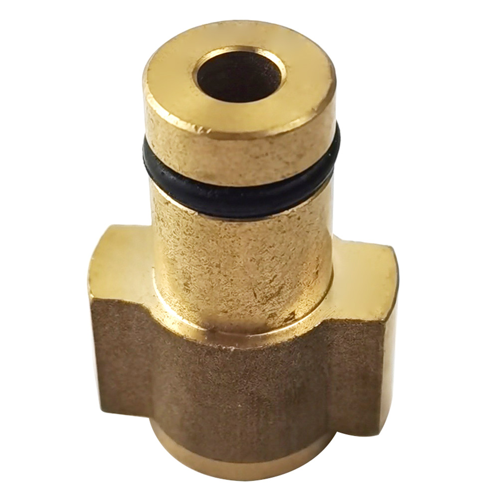 For YILI Pressure Washer Gun to Snow Foam Lance Brass G1/4 Female Adapter, 501 Original 
For YILI Pressure Washer Gun to Snow Foam Lance Brass G1/4 Female Adapter, 501 Original