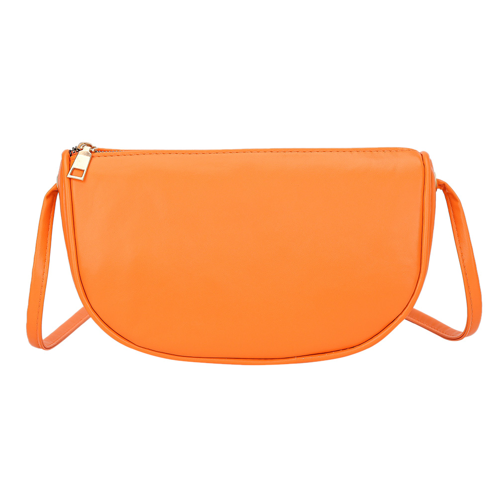 Women Candy Shoulder Bag Semicircle PU Simple Crossbody Handbag -Orange, 501 Original
Women Candy Shoulder Bag Semicircle PU Simple Crossbody Handbag -Orange, 501 Original