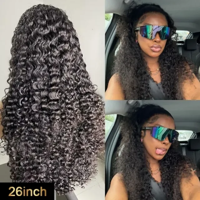Burmese Curly Realistic Knotless 13x4 Lace Front Wig