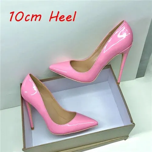VCshoes Pink Women Pumps Wedding Shoes 12cm High Heels Women Stilettos Ladies Shoes 10cm 8cm QP060