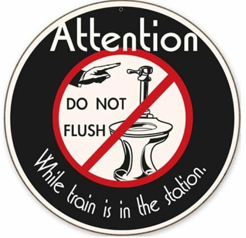 Attention Warning- Round Shape Tin Signs/Wooden Signs - 30*30CM