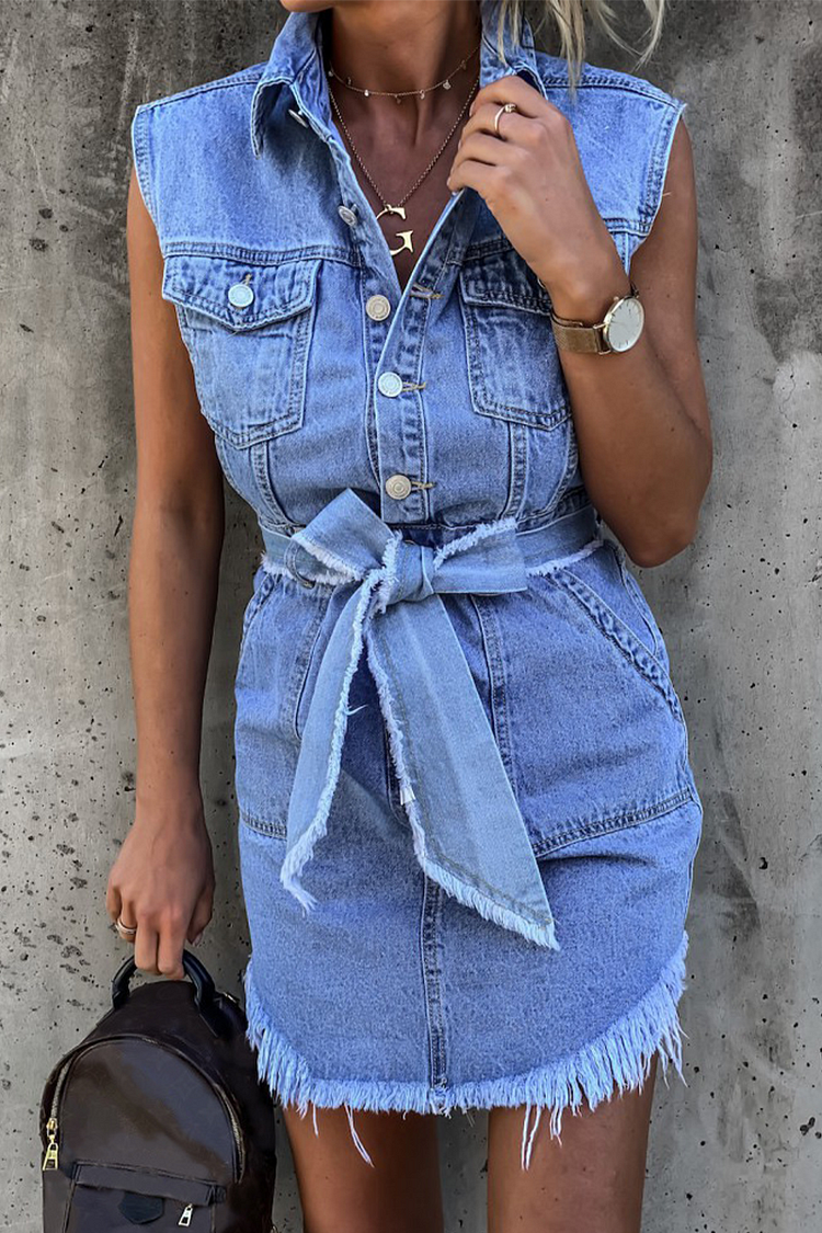 Casual Solid Patchwork Turndown Collar Shirt Dress Dresses - Life is Beautiful for You - SheChoic