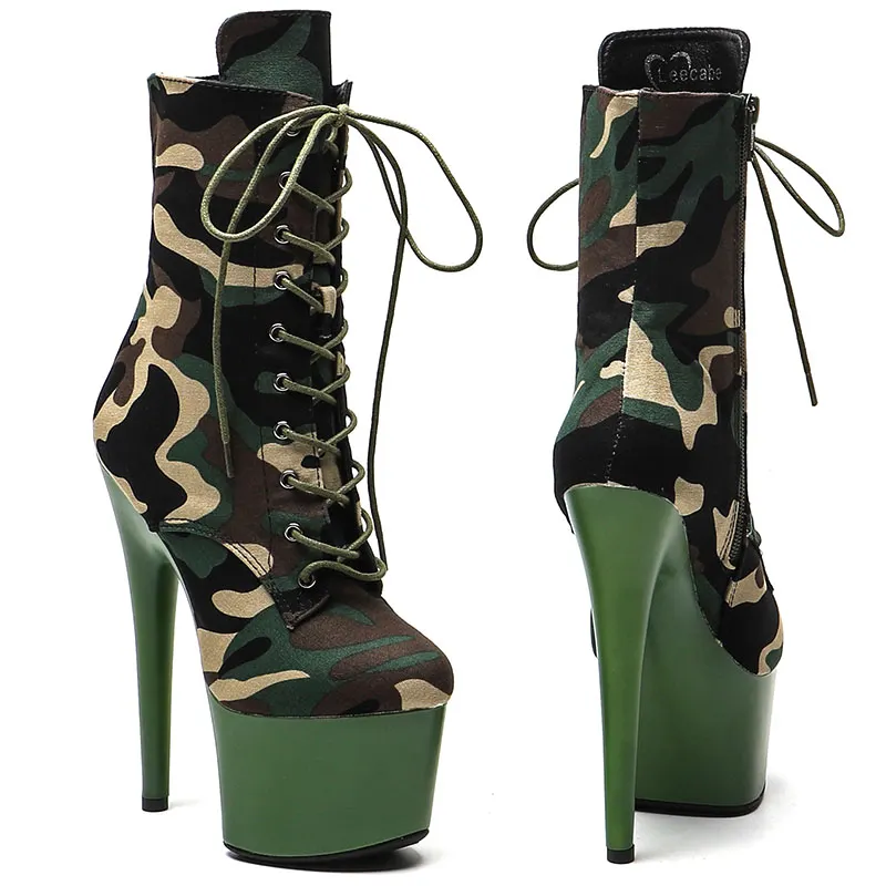 VCshoes 17CM/7inches Matte Upper Pole Dancing Shoes High Heel Platform Ankle Boots Pole Dance Boot