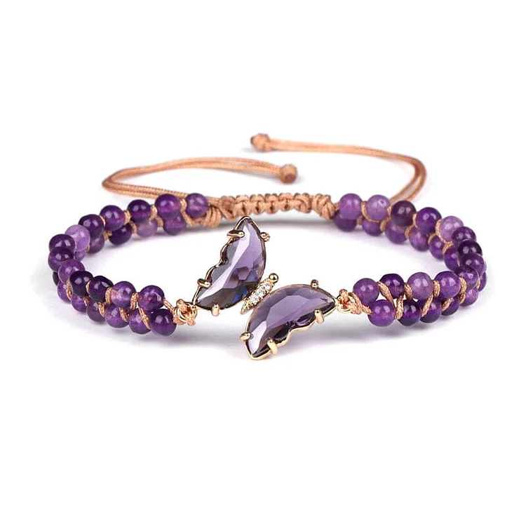 Healing Crystal Butterfly Bracelet