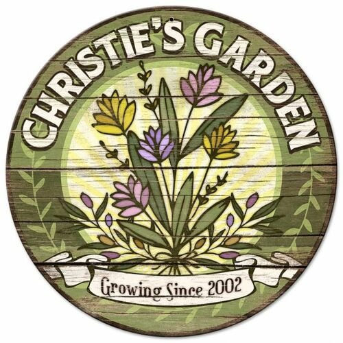 Flower- Round Shape Tin Signs/Wooden Signs - 30*30CM