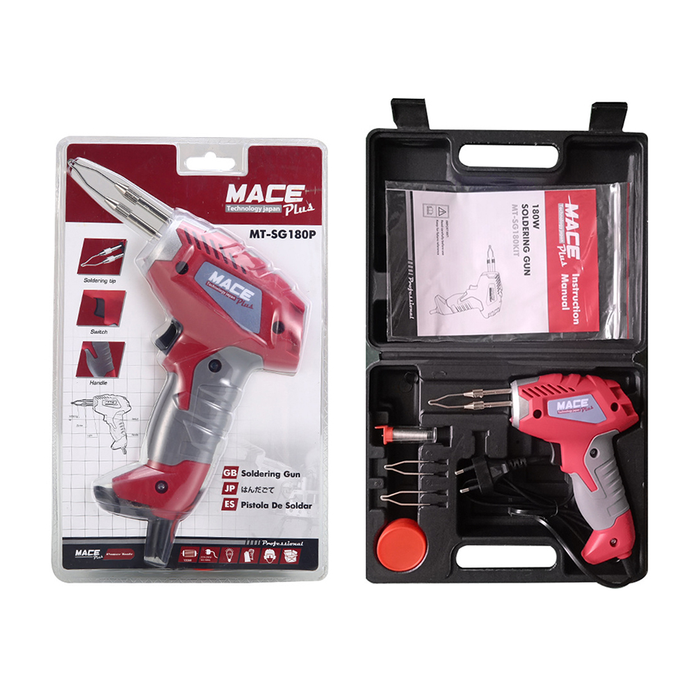 180W Electric Soldering Iron Hand-held Welding Soldering Gun with LED Light, 501 Original
180W Electric Soldering Iron Hand-held Welding Soldering Gun with LED Light, 501 Original