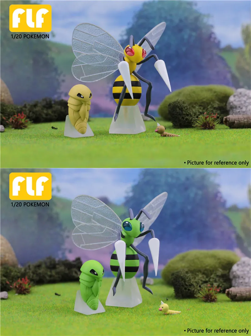1/20 Scale World Zukan Kanto Region Kakuna & Beedrill - Pokemon