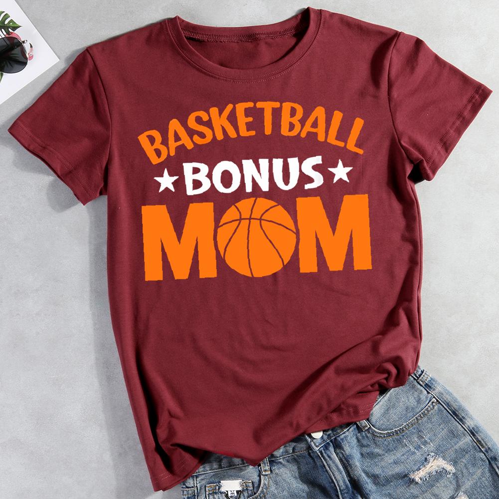 basketball bonus mom Round Neck T-shirt-0021878-Guru-buzz