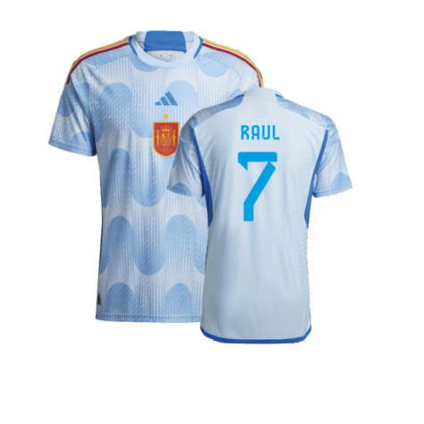 Spain Raúl González 7 Away Shirt Kit World Cup 2022