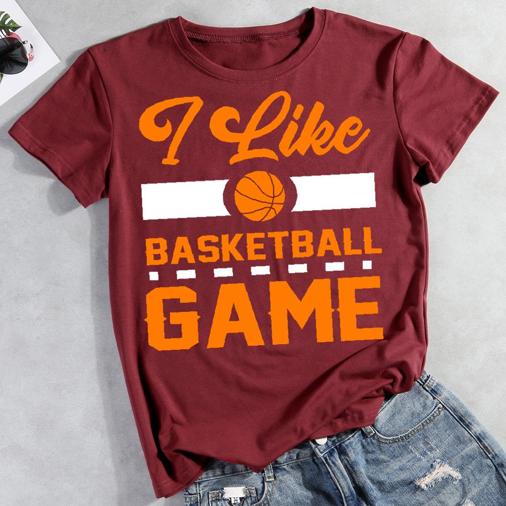 i like basketball game Round Neck T-shirt-0022867-Guru-buzz