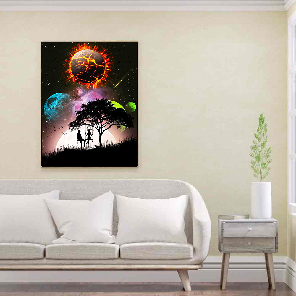 (Multi-Size) Starry Sky Silhouette - Round/Square Drill Diamond Painting 30*40CM/40*50CM, Round diamond 30*40cm, 501 Original
(Multi-Size) Starry Sky Silhouette - Round/Square Drill Diamond Painting 30*40CM/40*50CM, Round diamond 30*40cm, 501 Original