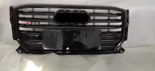 Dronehint Full Black Mesh Front Bumper Grille For Audi Q2 SQ2 2018-2021 Update to SQ2 (For: Audi Sport) Parts