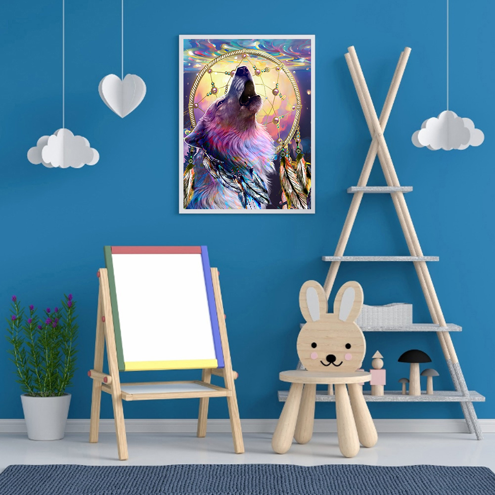 (Multi-Size) Dream Catcher Wolf - Round/Square Drill Diamond Painting - 30*40CM, Round diamond 30*40cm, 501 Original
(Multi-Size) Dream Catcher Wolf - Round/Square Drill Diamond Painting - 30*40CM, Round diamond 30*40cm, 501 Original
