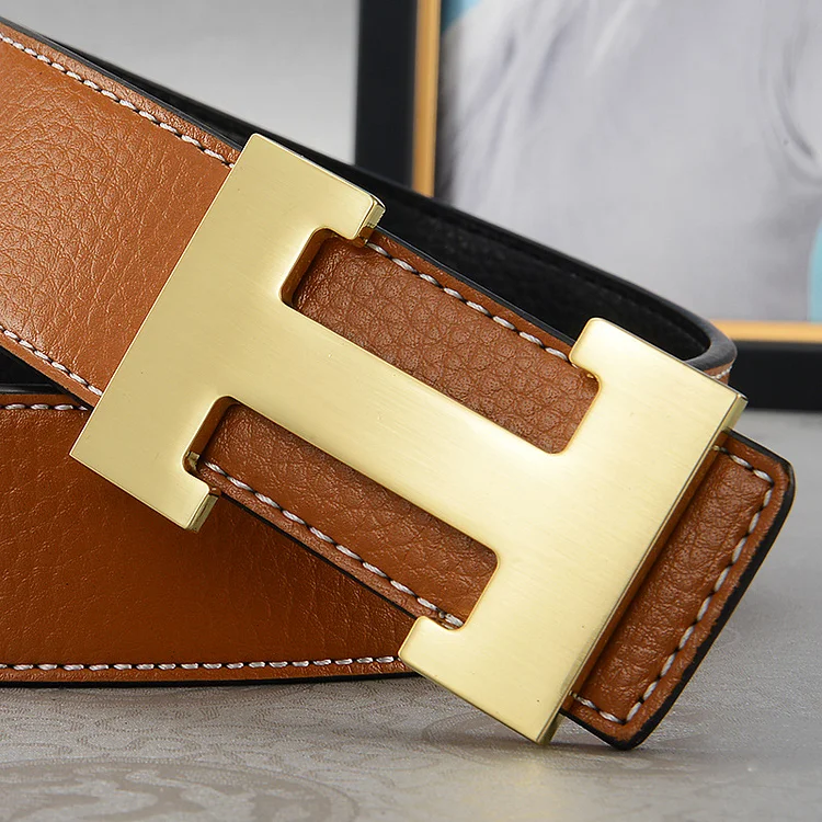 H buckle fashion casual trend all-match belt