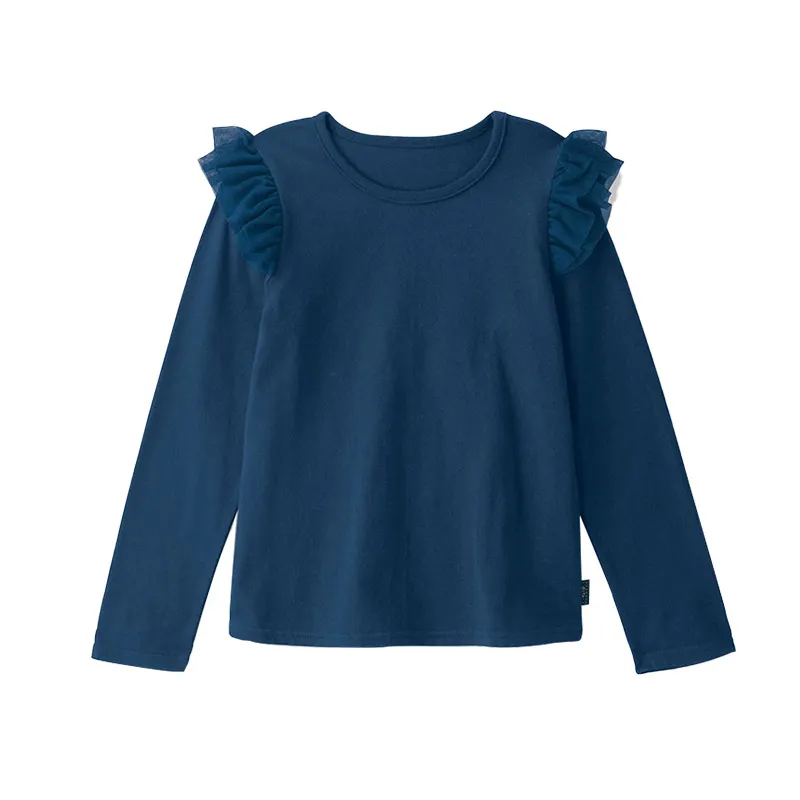 【18M-10Y】Girls' Simple Fashion Long Sleeve T-Shirt