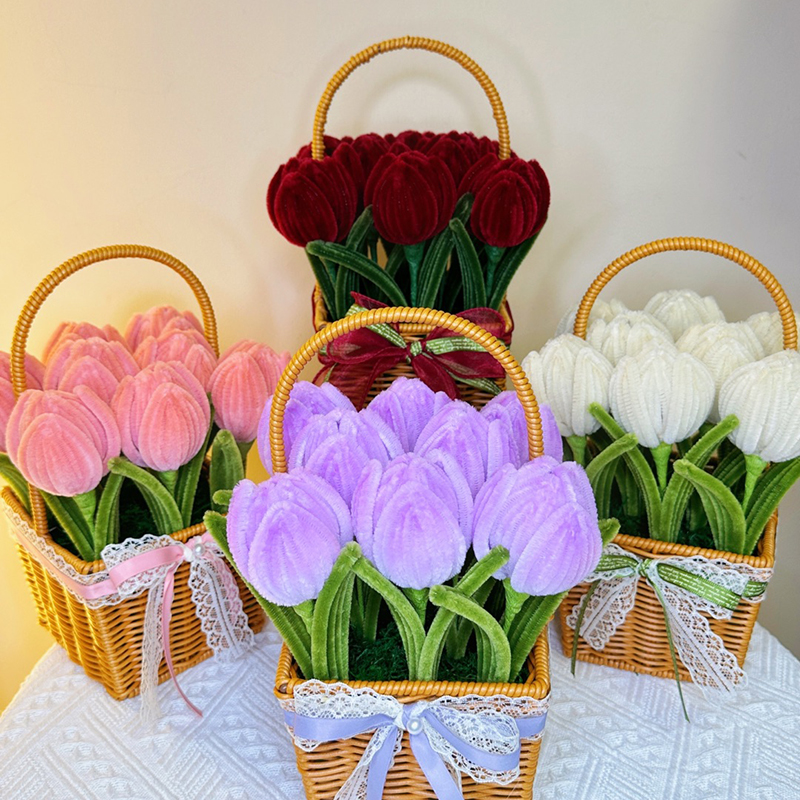 DIY Pipe Cleaners Kit Tulip