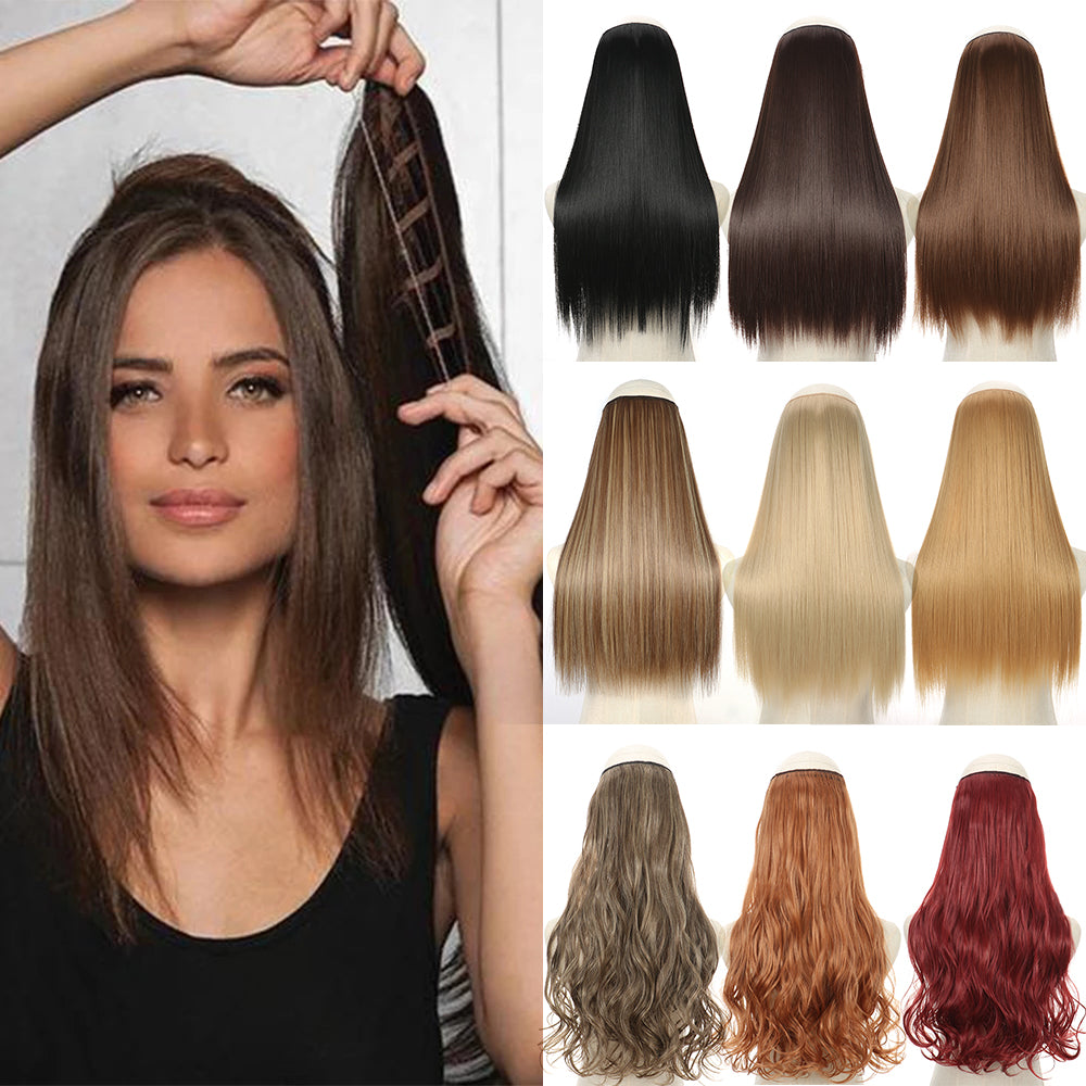 Instant Volume Hair Extensions With Invisible Wire