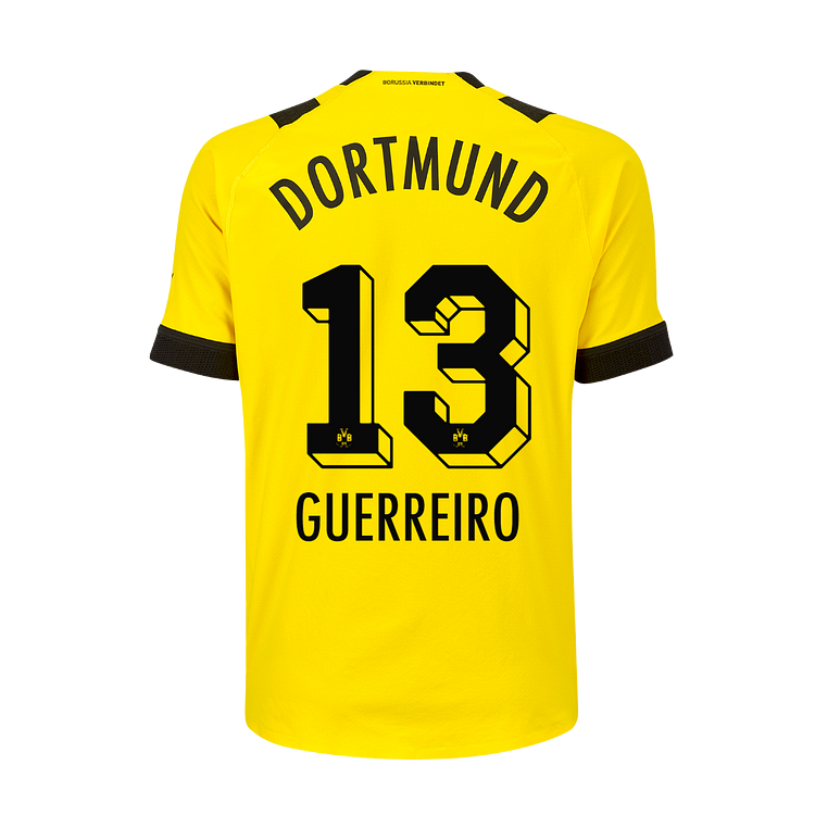 Borussia Dortmund Raphael Guerreiro 13 Home Shirt Kit 2022-2023