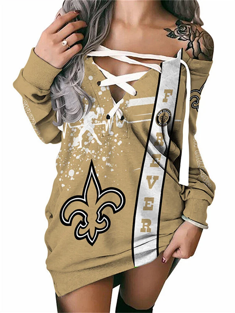 New Orleans Saints
Limited Edition Lace-up Sweatshirt