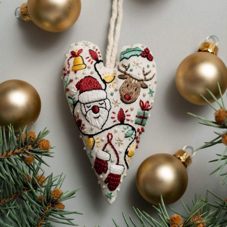 🎅Christmas Sale: 49% Off DIY Heart-Shaped Hand-Embroidered Christ Figures❤️