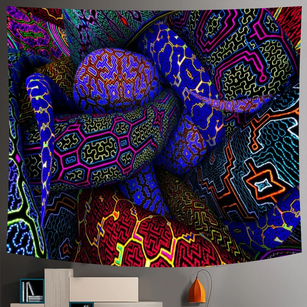 Nigikala art home decoration witchcraft tapestry Mandala tapestry Bohemian decorative yoga mat psychedelic scene mattress