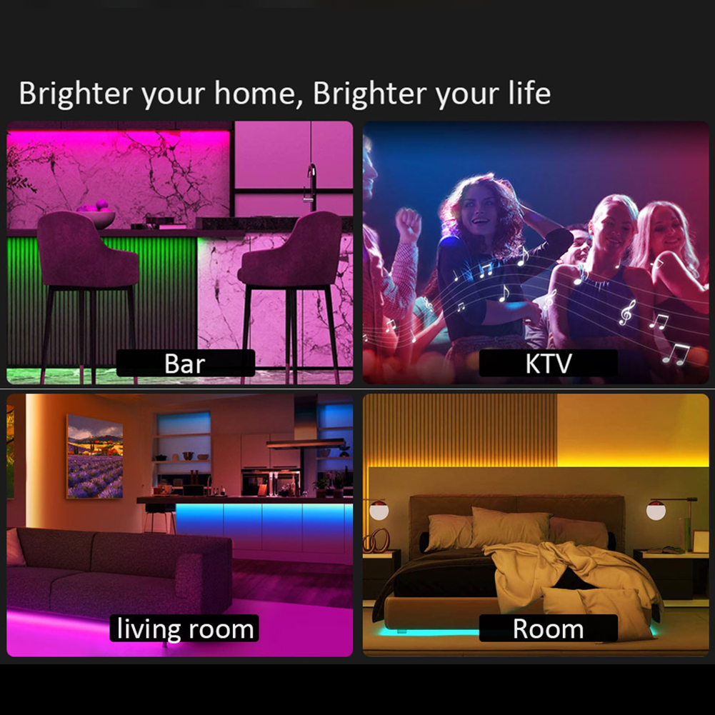 LED Strip Light Phone Bluetooth APP RGB 2835 SMD Flexible Ribbon Tape Diode, 10m, 501 Original
LED Strip Light Phone Bluetooth APP RGB 2835 SMD Flexible Ribbon Tape Diode, 10m, 501 Original