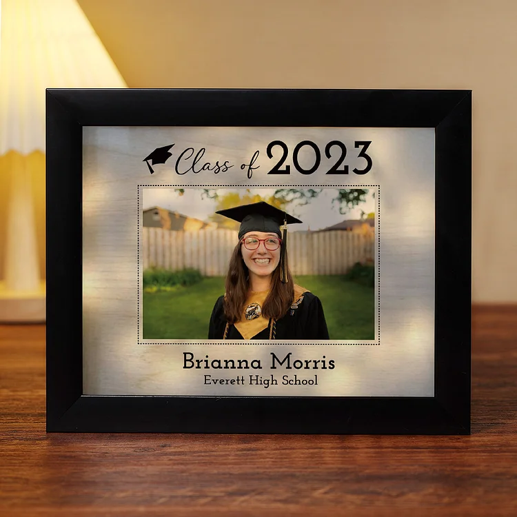 Class of 2024 Graduation Gifts Personalized Photo Frame Light Shadow Box