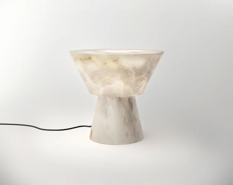 Mushroom Shape Small Alabaster Table Lamp