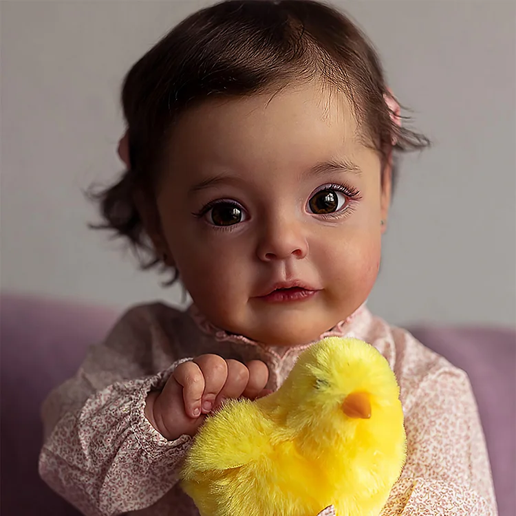 [New!]Large Size Reborn Toddlers Babies Doll 17''  Super Lifelike Handmade Awake Reborn Girl Doll Jennifer